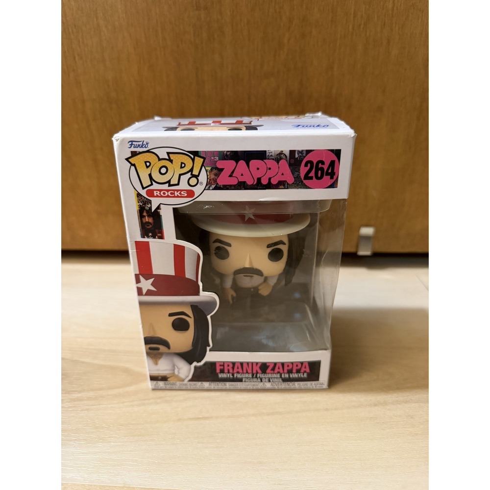 Funko Pop Rocks #264 Collectible Vinyl Figure Frank Zappa New In Box